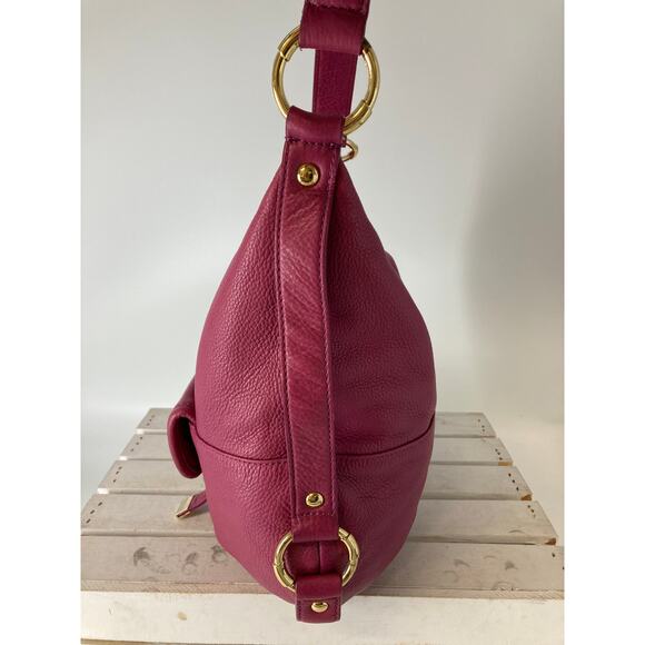 MICHAEL KORS, PINK PEBBLED LEATHER WOMENS LARGE SHOULDER BAG - Picture 5 of 16